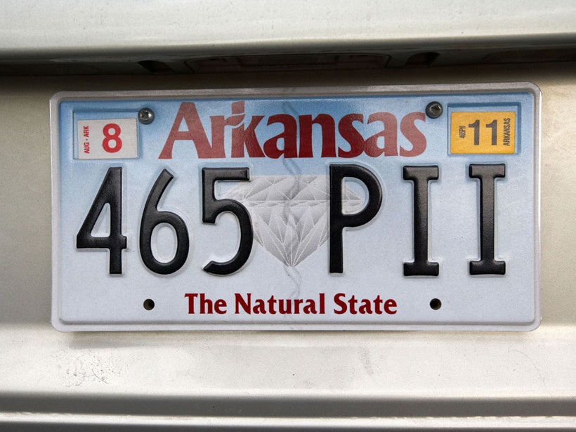 Biển số xe bang Arkansas